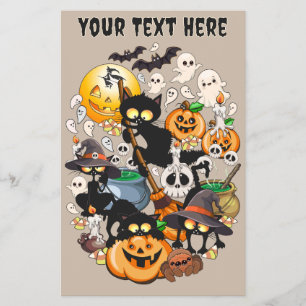 Halloween Cats Funny Party Flyer
