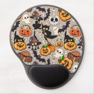 Halloween Cats Funny Party Gel Mouse Pad