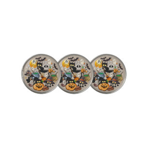 Halloween Cats Funny Party Golf Ball Marker
