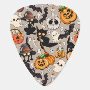 Halloween Cats Funny Party Guitar Pick