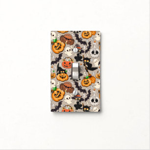 Halloween Cats Funny Party Light Switch Cover