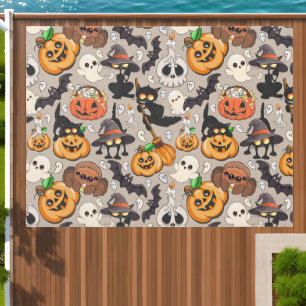 Halloween Cats Funny Party Outdoor Rug