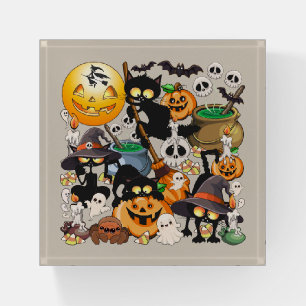 Halloween Cats Funny Party Paperweight