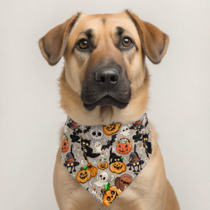 Halloween Cats Funny Party Pet Bandana Collar