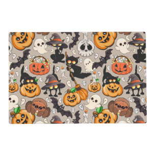 Halloween Cats Funny Party Placemat