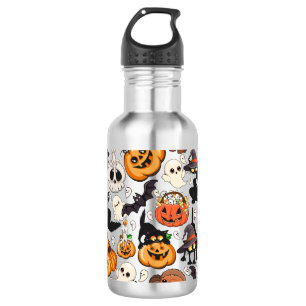 Halloween Cats Funny Party Stainless Steel Water Bottle