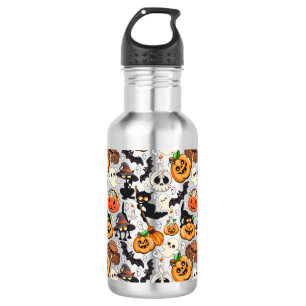 Halloween Cats Funny Party Stainless Steel Water Bottle