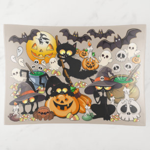 Halloween Cats Funny Party Trinket Tray