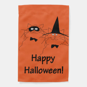 Halloween Cats Garden Flag