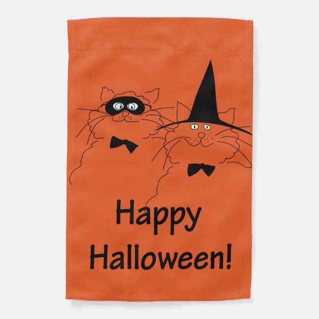 Halloween Cats Garden Flag (Front)