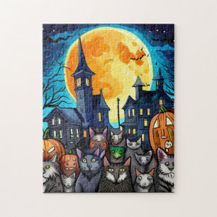 Halloween cats jigsaw puzzle