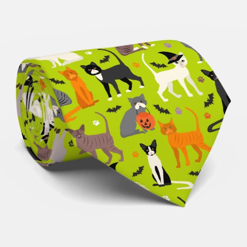 Halloween Cats Neck Tie