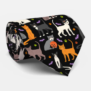 Halloween Cats Neck Tie