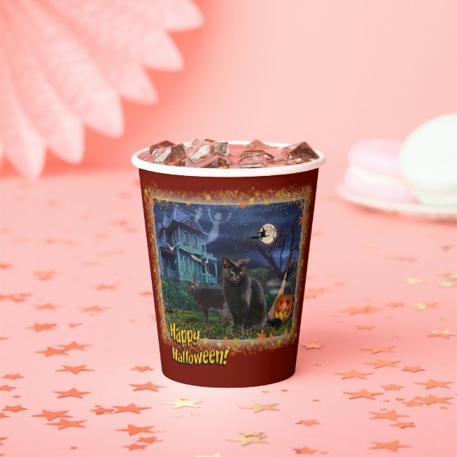 Halloween Cats 🎃😼 Paper Cups (Insitu)