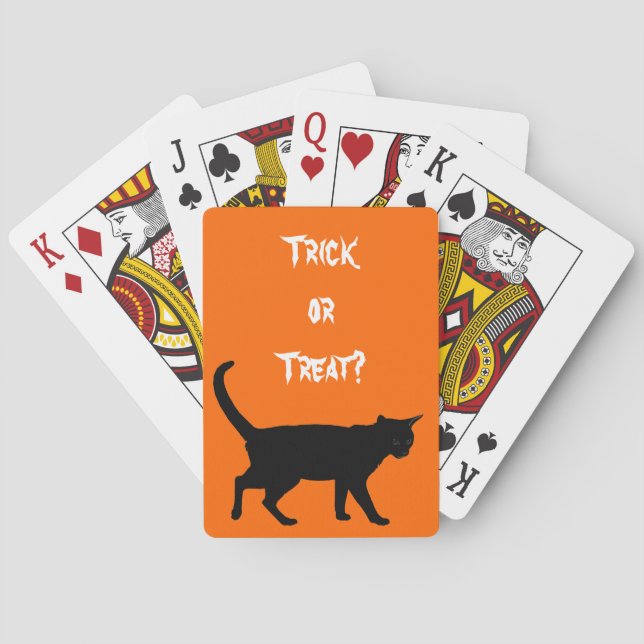 Halloween cats! poker cards (Back)