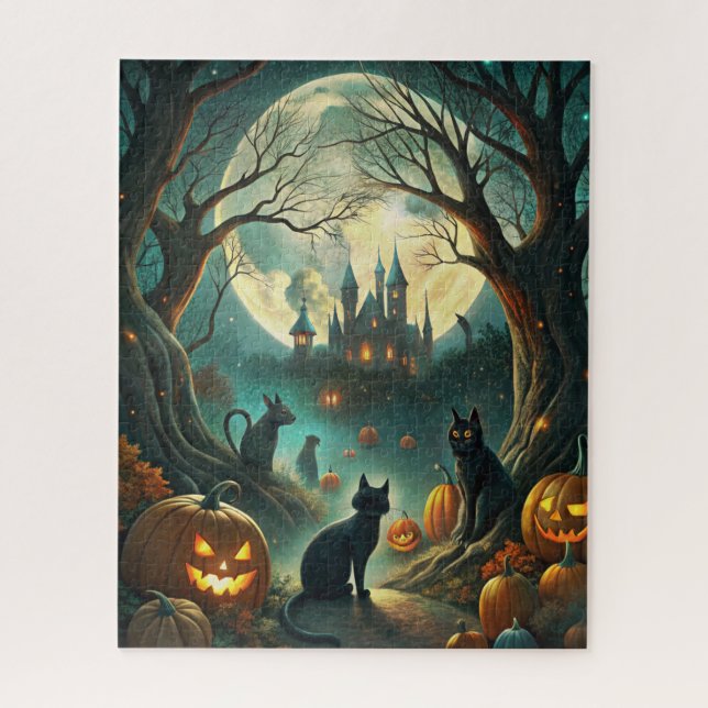 Halloween Cats Puzzle (Vertical)