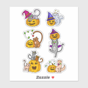 Halloween Cats Sticker