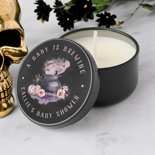 Halloween Cauldron Baby Shower Favor Mini Candle Favors