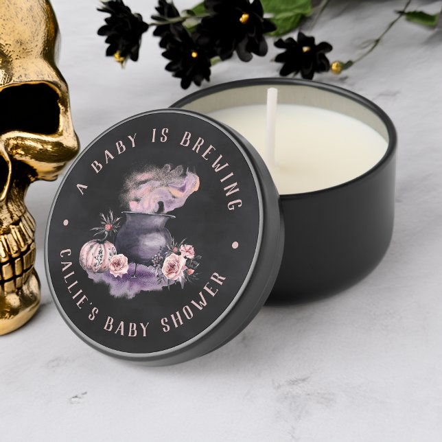 Halloween Cauldron Baby Shower Favor Mini Candle Favors (Creator Uploaded)