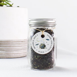 Halloween Cauldron Baby Shower Favor Tags