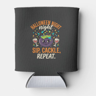 Halloween Cauldron Party Cheers Can Cooler