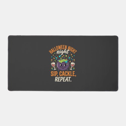 Halloween Cauldron Party Cheers Desk Mat