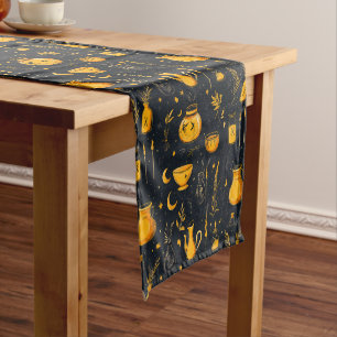 Halloween Cauldrons And Potions Short Table Runner
