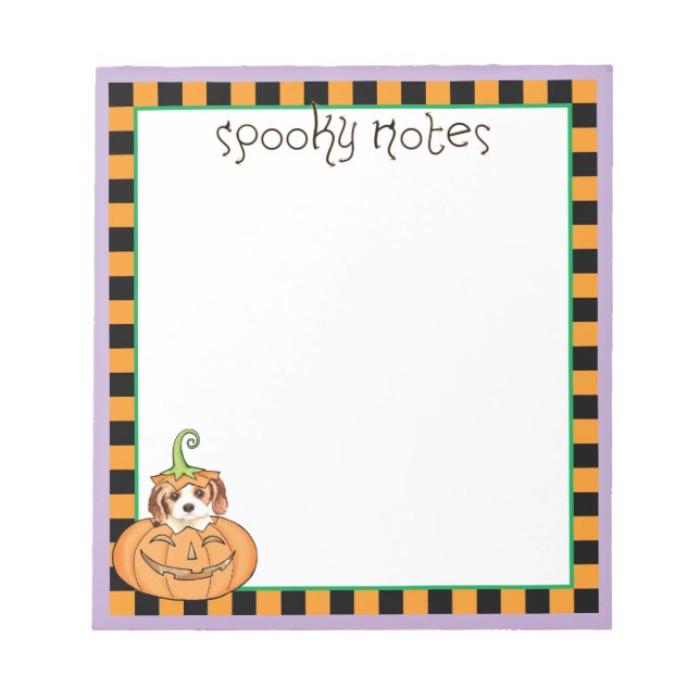 Halloween Cavalier Notepad (Front)