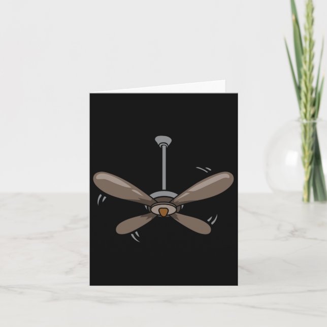 Halloween Ceiling Fan Costume Funny Easy Lazy Last Card (Front)