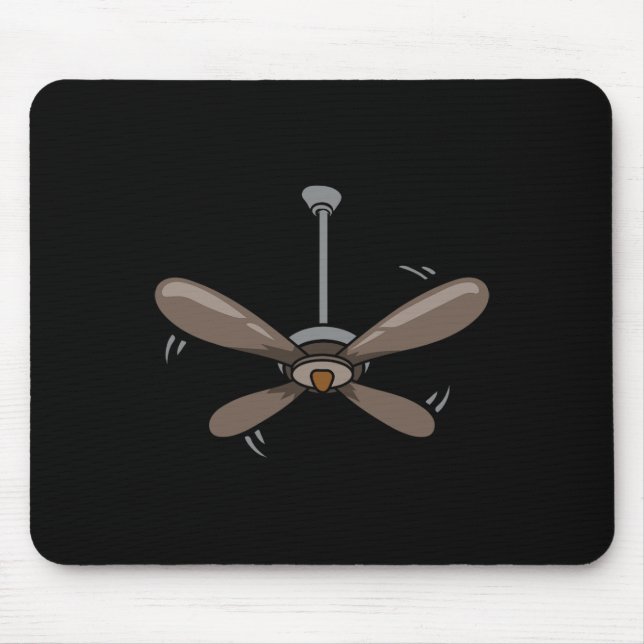 Halloween Ceiling Fan Costume Funny Easy Lazy Last Mouse Pad (Front)