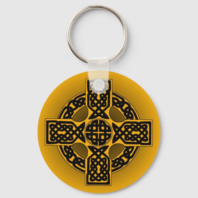 Halloween celtic cross keychain (Front)