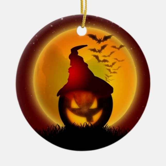Halloween Ceramic Ornament (Front)
