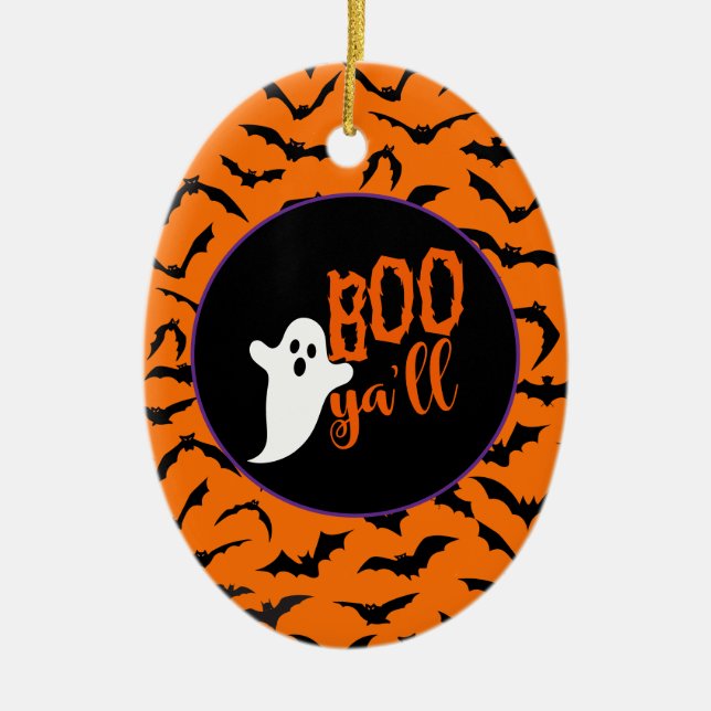 Halloween  ceramic ornament (Front)