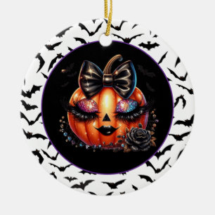 Halloween ceramic ornament
