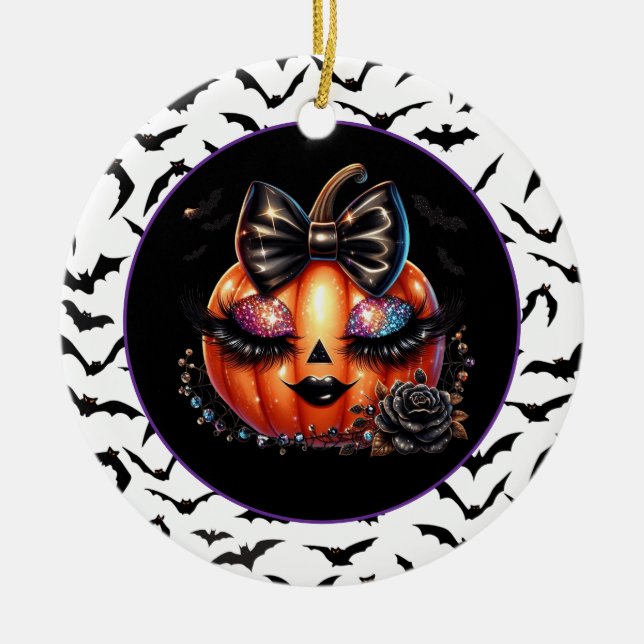 Halloween  ceramic ornament (Front)