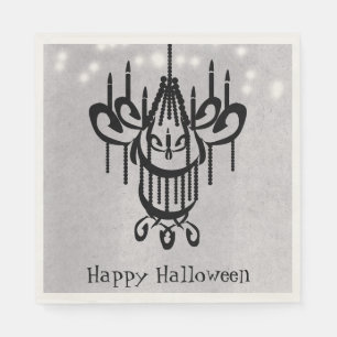 Halloween Chandelier and Lights Greystone Napkins