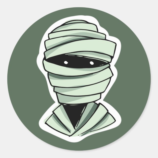 Halloween Characters custom color stickers 2/4 (Front)