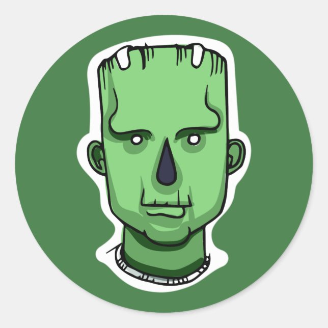 Halloween Characters custom color stickers 4/4 (Front)
