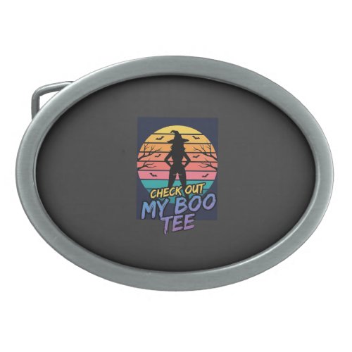 Halloween Check Out My Boo Tee Design_1 Belt Buckle