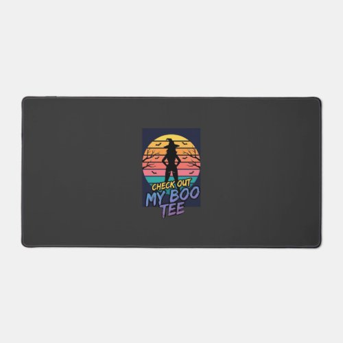 Halloween Check Out My Boo Tee Design_1 Desk Mat