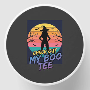 Halloween Check Out My Boo Tee Design_1 Mini Candle Favors