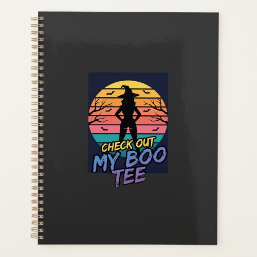 Halloween Check Out My Boo Tee Design_1 Planner