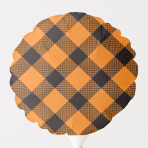 Halloween Check Pattern Balloon