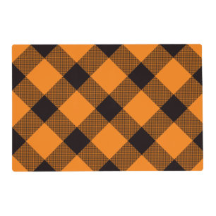 Halloween Check Pattern Placemat