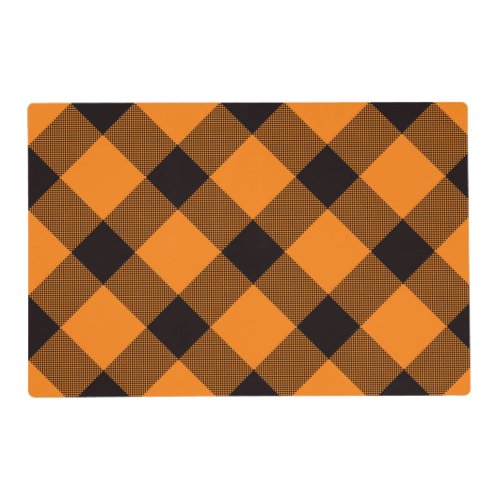 Halloween Check Pattern Placemat