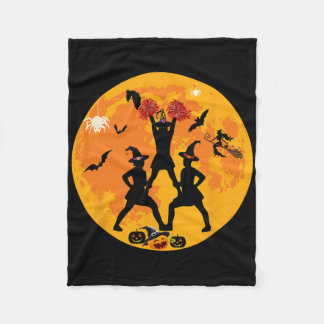 Halloween Cheerleading Funny Costume Cheerleader C Fleece Blanket