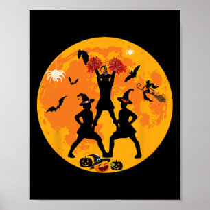 Halloween Cheerleading Funny Costume Cheerleader C Poster