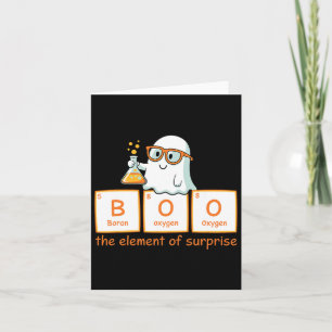 Halloween Chemistry Boo The Element Of Surprise Cu Card