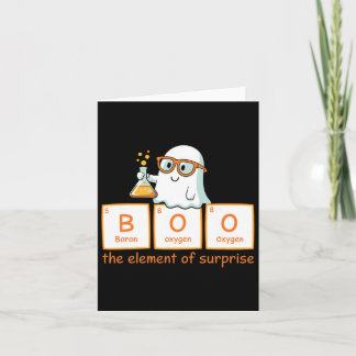 Halloween Chemistry Boo The Element Of Surprise Cu Card