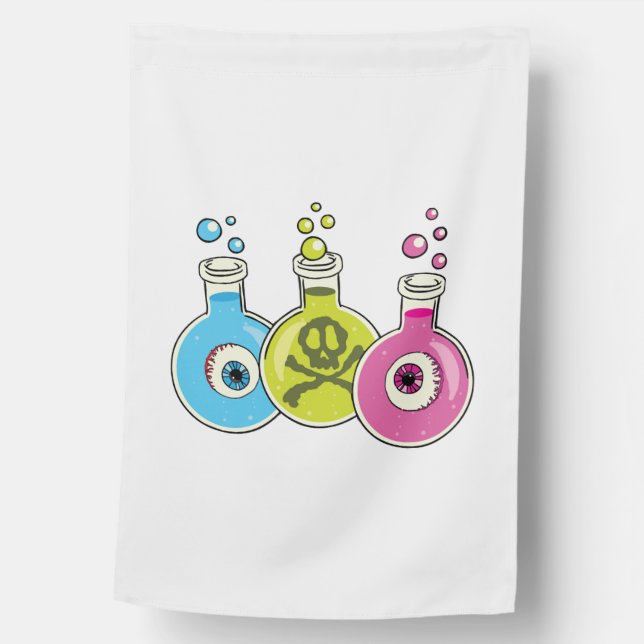 Halloween Chemistry House Flag (Front)